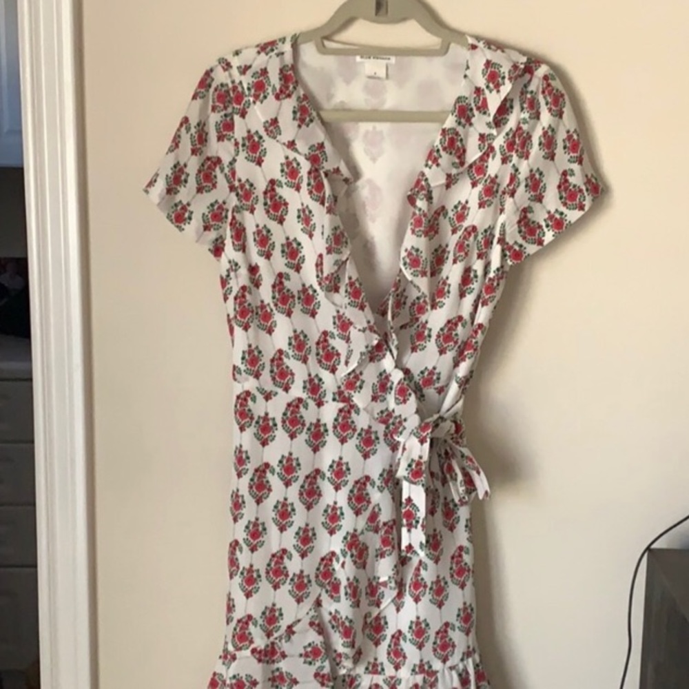 Club Monaco silk wrap dress